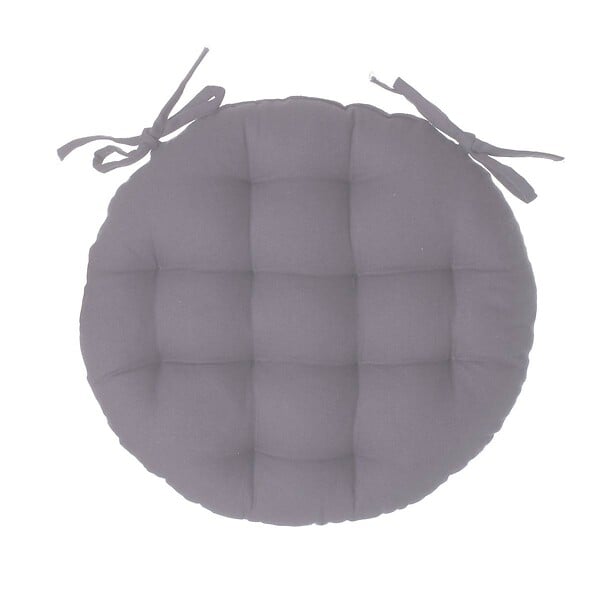ATMOSPHERA - Galette de chaise ronde gris D38cm - large