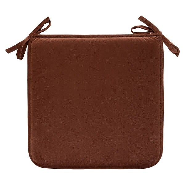 ATMOSPHERA - Galette de chaise Lilou marron tonka 38x38cm - large