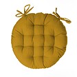 ATMOSPHERA - Galette de chaise ronde jaune D38cm - vignette