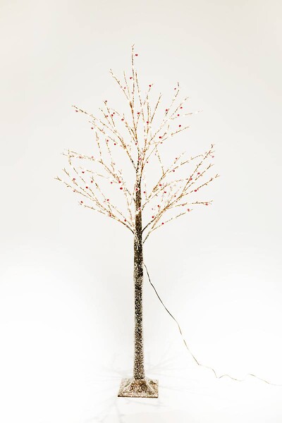 FEERIC LIGHTS & CHRISTMAS - Arbre givré lumineux extérieur 120 LED blanc chaud H.90cm - large