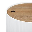 ATMOSPHERA - Table à café "Enola" en placage frêne D38,5cm blanc - vignette