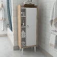 HABITAT ET JARDIN - Meuble multi-usages en bois "Lagomood Ruby" - 50 x 30 x 140 cm - Blanc - vignette