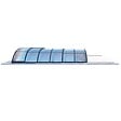 ALTANKA - Abri de piscine Horizon - 4.64x2.52 m - polycarbonate alvéolaire 8 mm - pour piscine BAS7304 - ECO304 - vignette