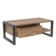 HABITAT ET JARDIN - Table basse en bois "Haldizen" - 105 x 55 x 40 cm - Marron - vignette