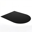 ID MARKET - Plaque de protection sol poêle à granulés/bois 60 x 80 cm métal noir - vignette