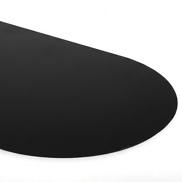 ID MARKET - Plaque de protection sol poêle à granulés/bois 60 x 80 cm métal noir - large