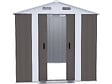 HABITAT ET JARDIN - Abri de jardin métal "Dallas" - 4,12 m² - Taupe - vignette