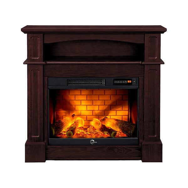 SANNOVER - Cheminée Electrique Sifora 2 000W 80,5 x 30 x 81 cm Bois Sannover - Livrée montée, prête à l'emploi - large
