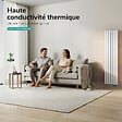 EMKE - EMKE Radiateur eau chaude en acier Tube Plat Radiateur Mural Blanc 180x46cm 1670W Double Couche - vignette