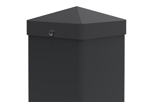 CASANOOV - Casanoov 2 poteaux en acier CARMO 10x10  cm H.205  cm noir - large