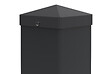 CASANOOV - Casanoov Lot de 2 poteaux en fer CARMO 10x10  cm H.165  cm noir - vignette
