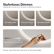 EMKE - EMKE Miroir lumineux salle de bain rond diamètre 50cm, Miroir LED avec Interrupteur Tactile, Anti-buée, Miroir avec éclairage 3 couleurs - vignette
