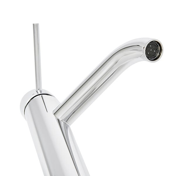 SWISS AQUA TECHNOLOGIES - Swiss Aqua Technologies Aurum mitigeur lavabo sur pied 16,5 cm, à levier, sans vidage, chrome brillant (SATBAUR271CR) - large