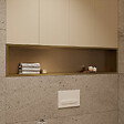 CERAMIA - Niche de Douche à encastrer, Acier Inoxydable 304, 119x26x10cm, Or brossé PVD - vignette