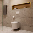 CERAMIA - Niche de Douche à encastrer, Acier Inoxydable 304, 119x26x10cm, Or brossé PVD - vignette