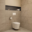 CERAMIA - Timeless Niche de Douche à encastrer, Acier Inoxydable 304, 119x26x10cm, Gun Métal brossé PVD - vignette