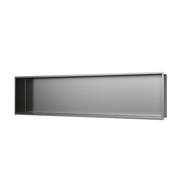 CERAMIA - Timeless Niche de Douche à encastrer, Acier Inoxydable 304, 119x26x10cm, Chrome brossé - large