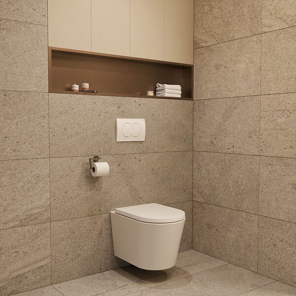 CERAMIA - Timeless Niche de Douche à encastrer, Acier Inoxydable 304, 119x26x10cm, Cuivre brossé PVD - large