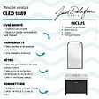 JACOB DELAFON - Pack meuble vasque Cléo 1889 3 trous + miroir + mélangeur croisillon or - vignette