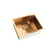 CERAMIA - Ceramia Timeless Évier de cuisine sous plan inox 304, 1 bac , 55x45x21 cm, Or brossé PVD - vignette