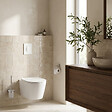 GROHE - Pack WC bâti-support autoportant Rapid SL 1.13 M + WC sans bride Ceramia + abattant SoftClose + plaque blanche (PROCETOR3) - vignette