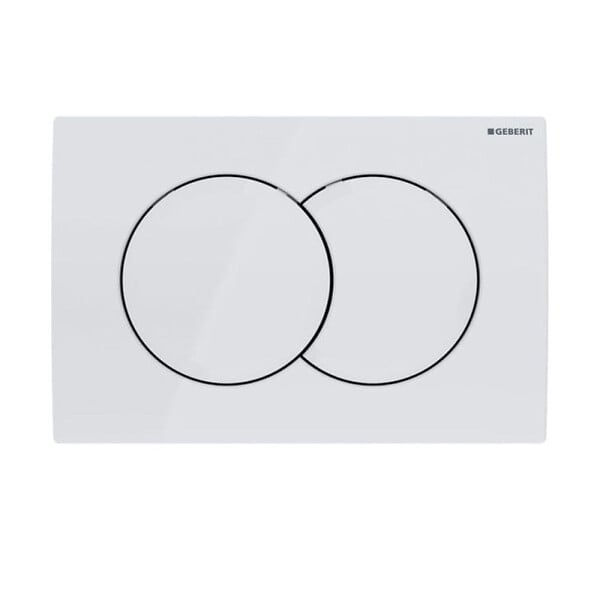 GEBERIT - Pack WC Bati-support Geberit Duofix + WC sans bride Vitra S60 + Abattant SoftClose + Plaque Blanche (S60Geb3) - large