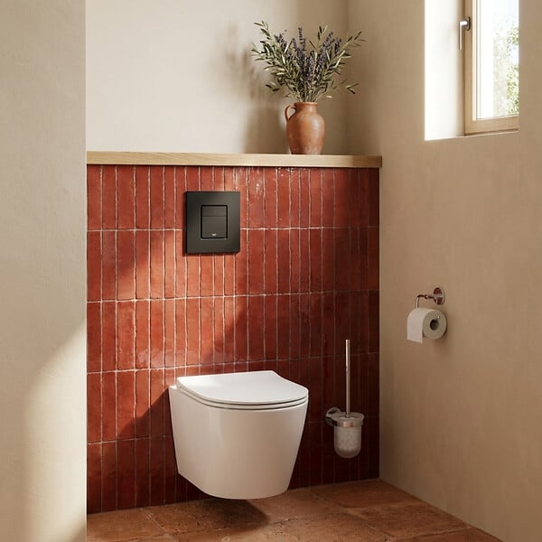 GROHE - Pack Bati-support+WC suspendu sans bride+abattant frein de chute+Set de montage (RapidSL-Infinitio-KF0-sabo) - large