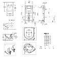 VILLEROY & BOCH - Pack WC complet avec bâti-support Villeroy & Boch, cuvette Architectura sans bride, abattant et plaque noire - vignette