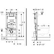 GEBERIT - Pack WC suspendu complet Geberit Duofix autoportant, WC Ceramia Vortex, abattant SoftClose, plaque blanche - vignette