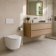 VILLEROY & BOCH - Pack WC suspendu complet avec bâti-support Villeroy & Boch, cuvette sans bride Vortex, abattant SoftClose et plaque blanche - vignette
