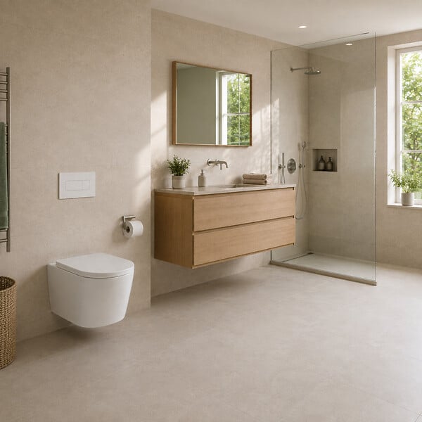 VILLEROY & BOCH - Pack WC suspendu complet avec bâti-support Villeroy & Boch, cuvette sans bride Vortex, abattant SoftClose et plaque blanche - large
