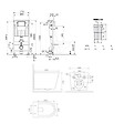 VILLEROY & BOCH - Pack WC suspendu complet avec bâti-support Villeroy & Boch, cuvette sans bride Vortex, abattant SoftClose et plaque blanche - vignette