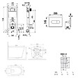 ROCA - Pack WC suspendu complet avec bâti-support Roca, cuvette sans bride Vortex, abattant SoftClose et plaque blanche - vignette