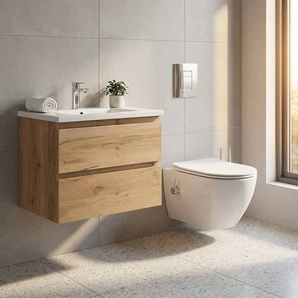 SWISS AQUA TECHNOLOGIES - Fusion WC japonais suspendu sans bride, chasse d'eau Vortex + abattant SoftClose, blanc (SATFUS11BFC) - large