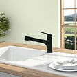 VILLEROY ET BOCH - Robinet de cuisine avec douchette Junis Shower Noir mat - vignette