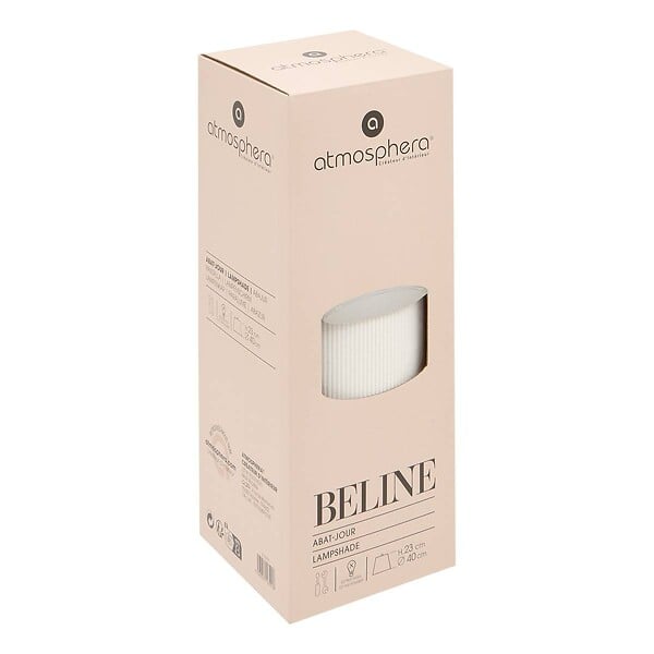 ATMOSPHERA - Abat-jour Beline D40cm blanc - large
