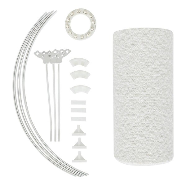 ATMOSPHERA - Abat-jour Beline D50cm blanc - large