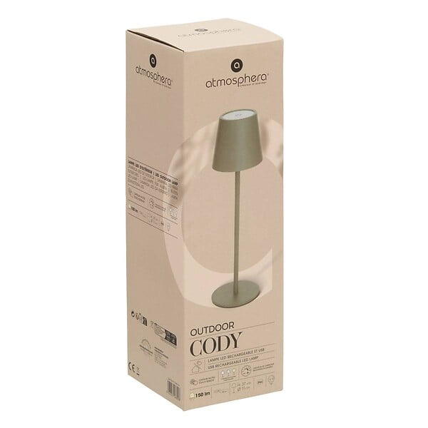 ATMOSPHERA - Lampe d'extérieur Cody H37cm vert laurier - large