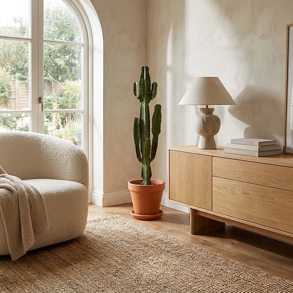 BLOOMIQUE - Euphorbia Acrurensis - Euphorbe - Cactus cowboy - Plante cactus - H. 100-120 cm - P. 24 cm - large