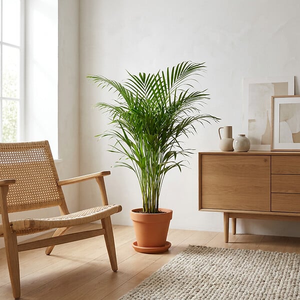 BLOOMIQUE - Howea Forsteriana - Palmier Kentia - Plantes d’intérieur - Dépolluante - H. 80-100 cm - P. 19 cm - large