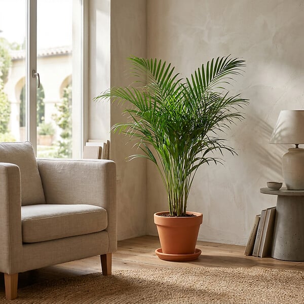 BLOOMIQUE - Howea Forsteriana - Palmier Kentia - Plantes d’intérieur - Dépolluante - H. 80-100 cm - P. 19 cm - large