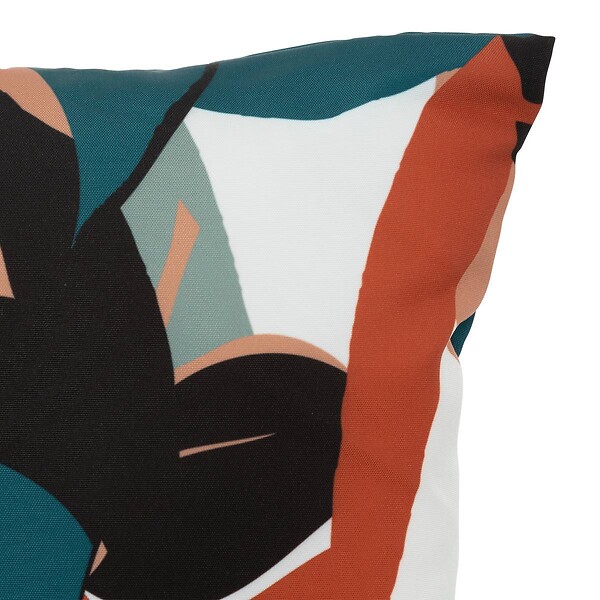 ATMOSPHERA - Coussin extérieur "Deyo" 40x40cm bleu canard - large