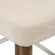 ATMOSPHERA - Tabouret de bar Noali carré H.104,5cm beige noyer - vignette