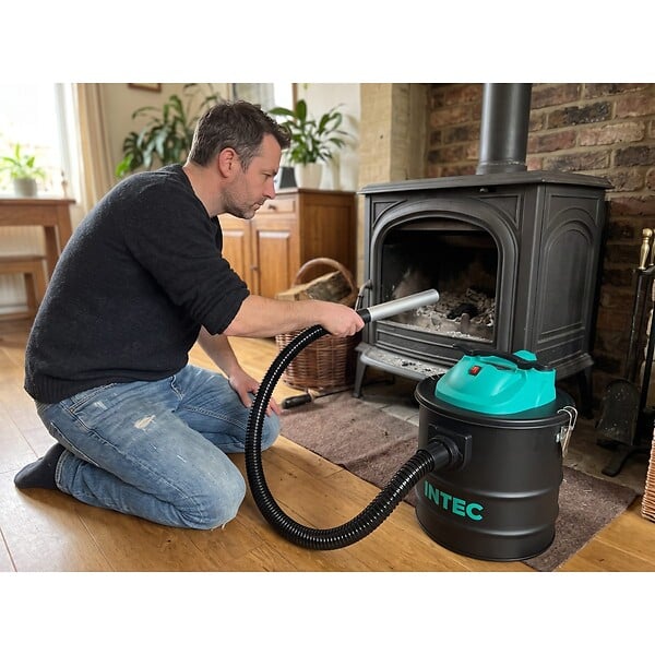 INTEC - Aspirateur de cendres 18L - 1000W Filtre HEPA - Cendres jusqu'à 50°C Nettoyage cheminée poêle barbecue INTEC - large