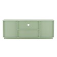OVIALA - Meuble TV moderne rectangulaire L140 cm vert - Ruben - vignette