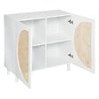 ATMOSPHERA - Buffet 2 portes "Cabras" 94x86cm blanc - vignette