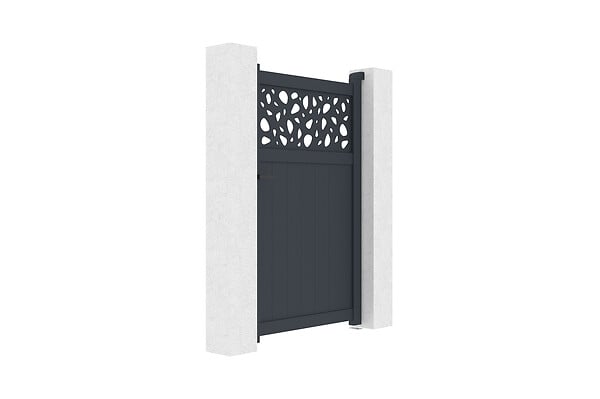 CASANOOV - Casanoov Portillon 1m DOLOMITE SUNNY H.160  cm aluminium gris - large