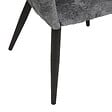 ATMOSPHERA - Fauteuil "Marlo" velours gris pieds noirs - vignette