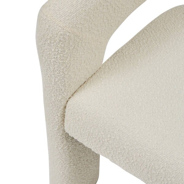 ATMOSPHERA - Fauteuil "Amos" blanc L63xp57xH75cm - large
