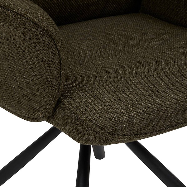 ATMOSPHERA - Fauteuil de bureau pivotant Sisco vert kaki - large